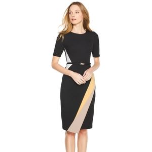 NWOT Colorblock Sheath Dress